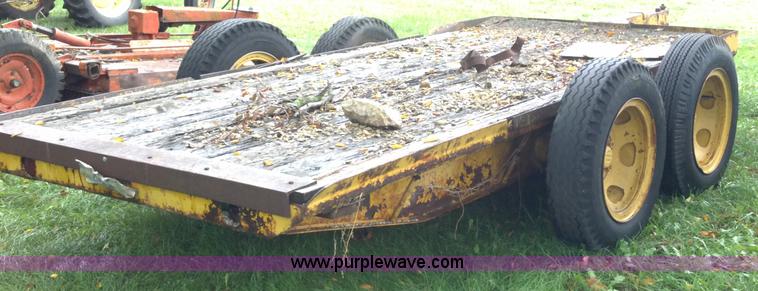 image for item A2995 1968 shop built tandem axle trailer