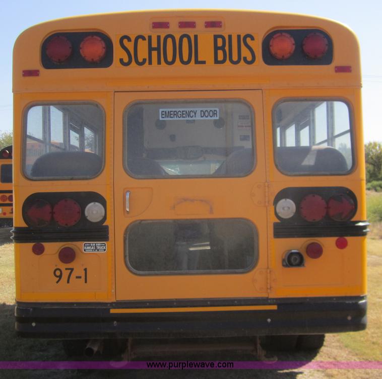 image for item B3018 1997 Chevrolet G3500 Blue Bird school bus