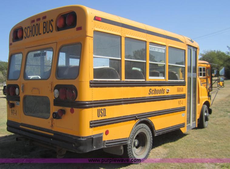 image for item B3018 1997 Chevrolet G3500 Blue Bird school bus
