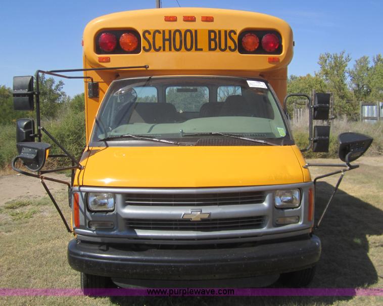 image for item B3018 1997 Chevrolet G3500 Blue Bird school bus