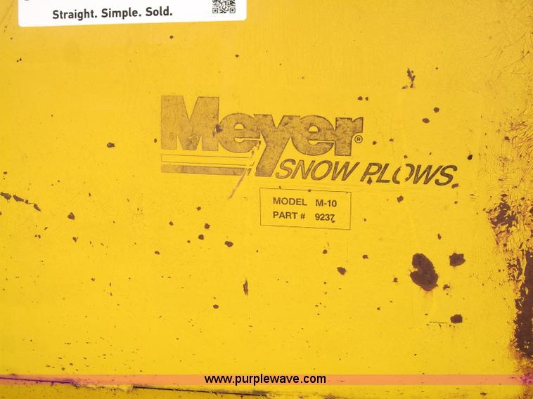 image for item B5019 1983 Meyers 10 10' snow plow