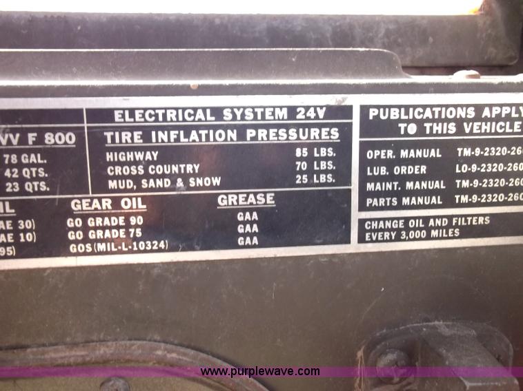 image for item B5021 1975 AMG M820 5T dump truck