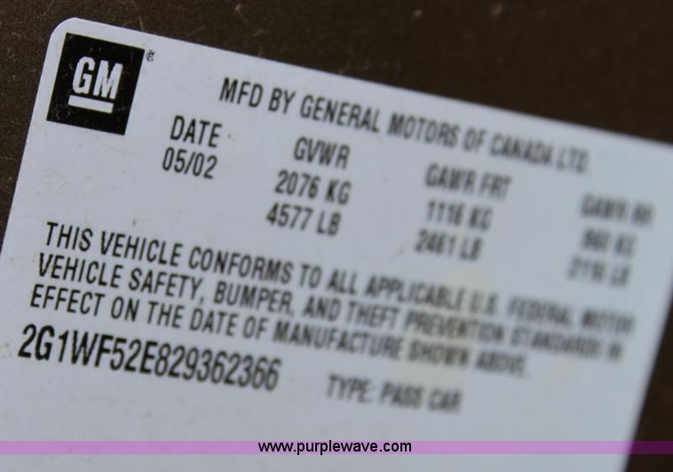 image for item B8608 2002 Chevrolet Impala