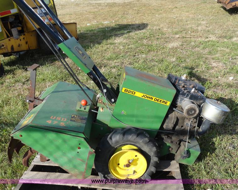 image for item F9425 John Deere 820 rear tine tiller