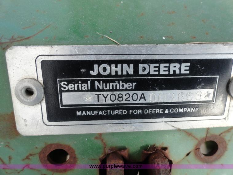 image for item F9425 John Deere 820 rear tine tiller