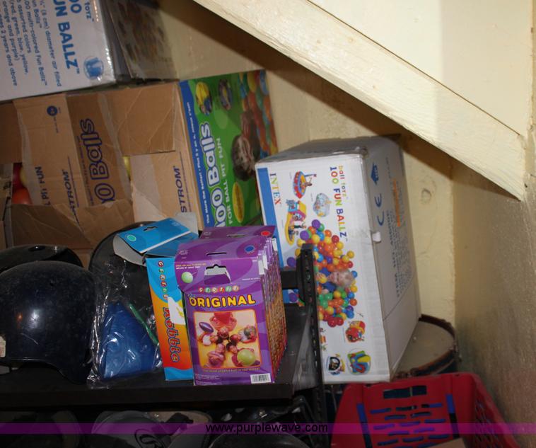 image for item F9906 Assorted baseball equipment and toys