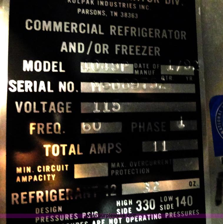 image for item G9011 1992 McCall 4045P refrigerator