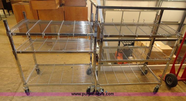 image for item G9017 (2) stainless steel shelving units