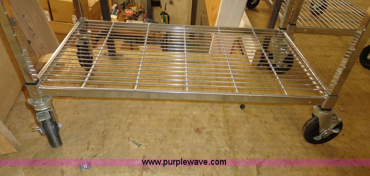 image for item G9017 (2) stainless steel shelving units