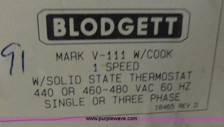 image for item G9022 Bodgett Mark V convection oven