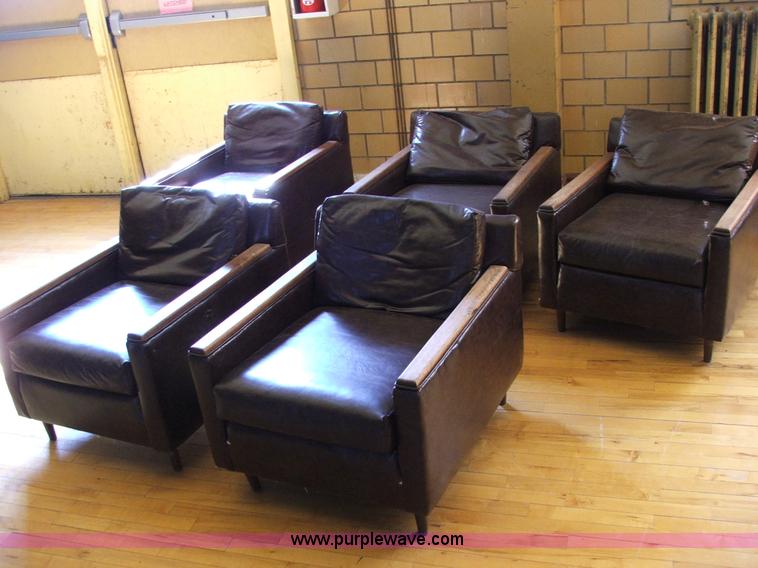 image for item G9348 (5) brown club house chairs