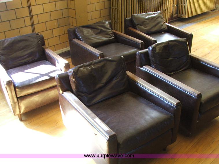 image for item G9348 (5) brown club house chairs