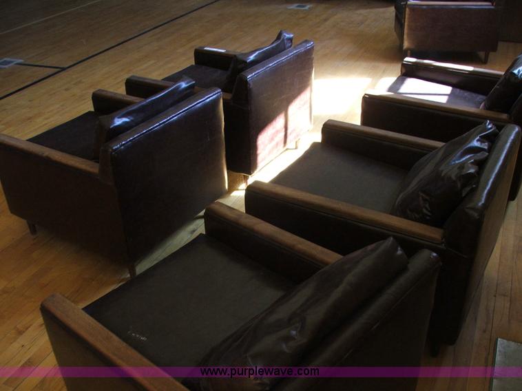 image for item G9348 (5) brown club house chairs