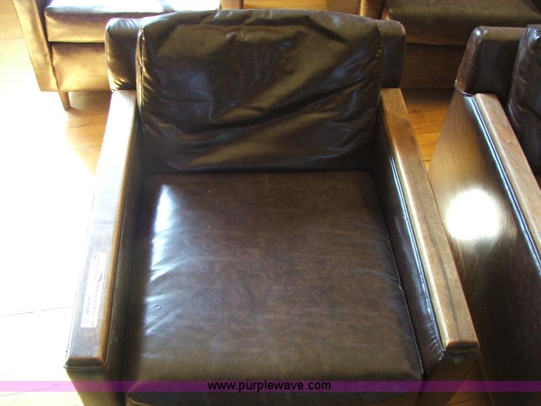 image for item G9348 (5) brown club house chairs