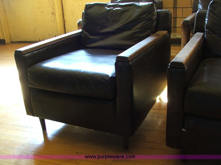 image for item G9348 (5) brown club house chairs