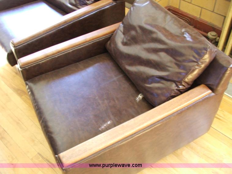 image for item G9348 (5) brown club house chairs