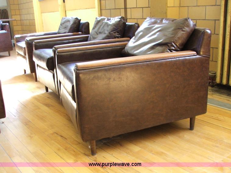 image for item G9348 (5) brown club house chairs