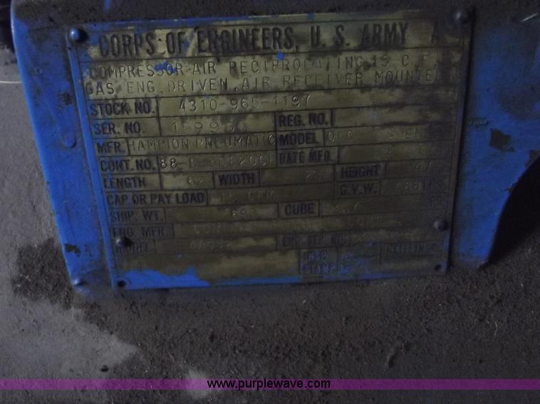 image for item G9354 Electric 15 CFM air compressor