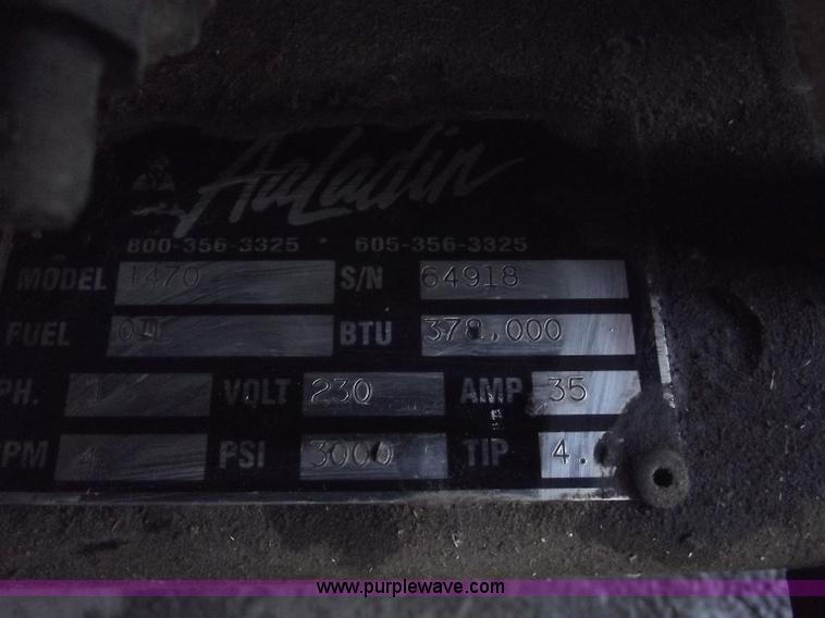 image for item G9355 Aladin 1470 electric/kerosene hot water pressure washer