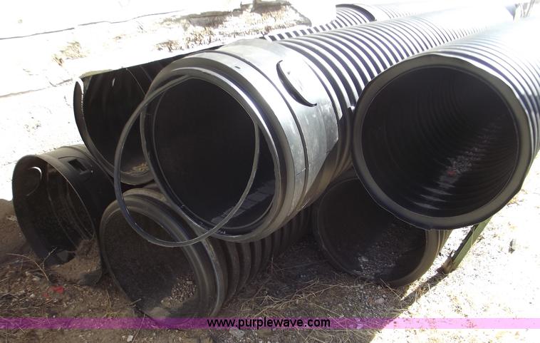 image for item G9356 (6) black corrugated sewer pipe
