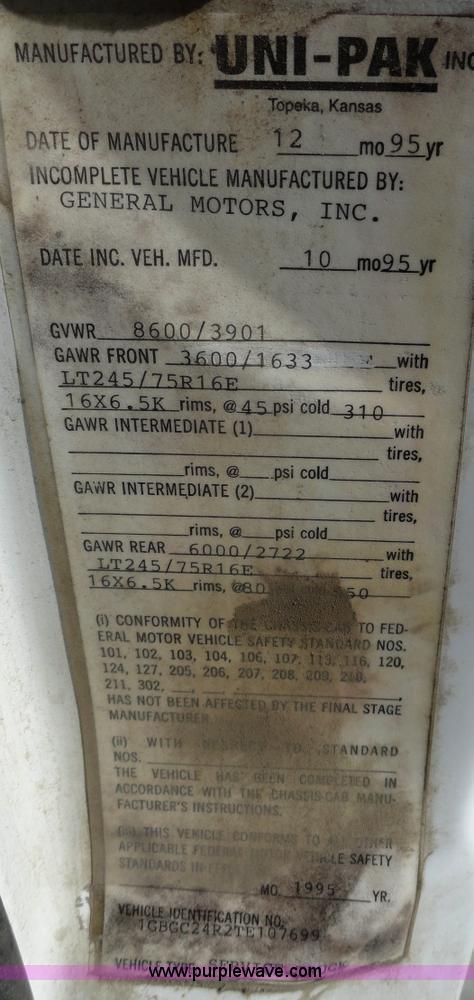 image for item A3221 1996 Chevrolet Cheyenne C2500 pickup truck