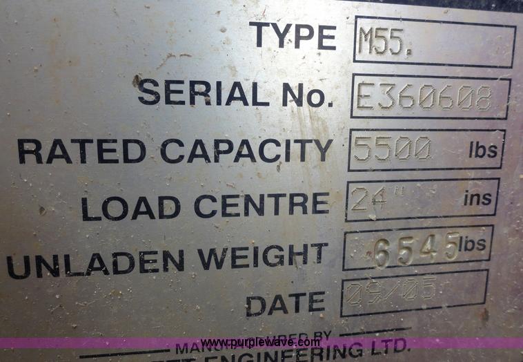 image for item A3234 2005 Moffett M55 truck mount forklift