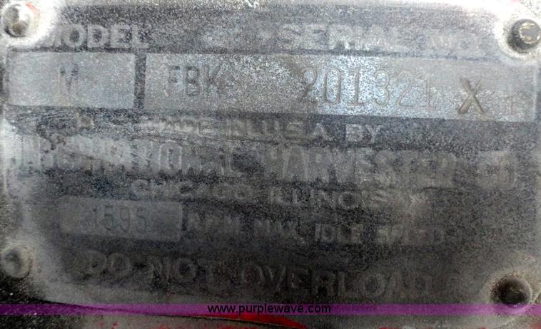 image for item A3238 1949 Mccormick Farmall M tractor