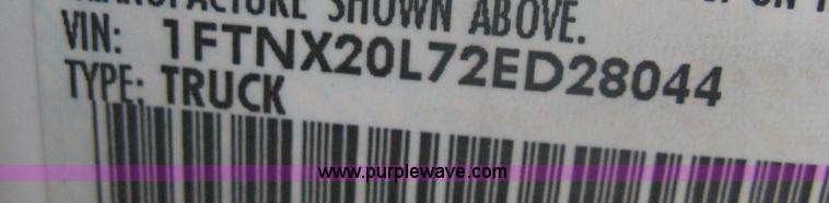 image for item A4399 2002 Ford F250 XL Super Duty super cab pickup truck