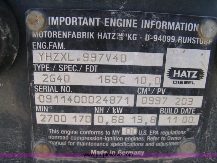 image for item A4403 2000 Bomag two drum footed compactor