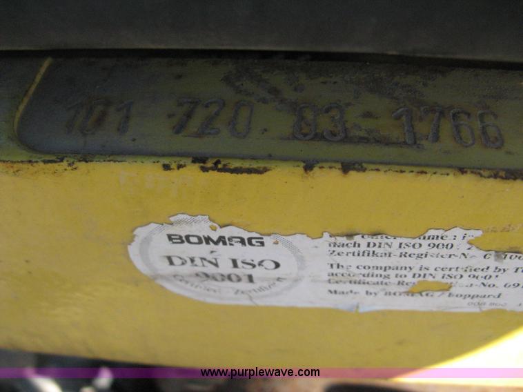 image for item A4403 2000 Bomag two drum footed compactor
