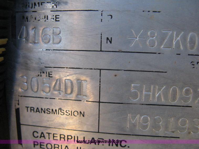 image for item A4407 1994 Caterpillar 416B backhoe