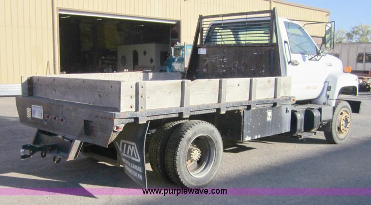 image for item A4419 1994 GMC Topkick Lo Pro flatbed truck
