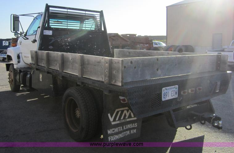 image for item A4419 1994 GMC Topkick Lo Pro flatbed truck