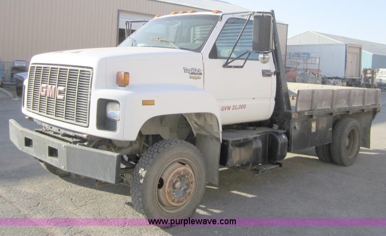 image for item A4419 1994 GMC Topkick Lo Pro flatbed truck