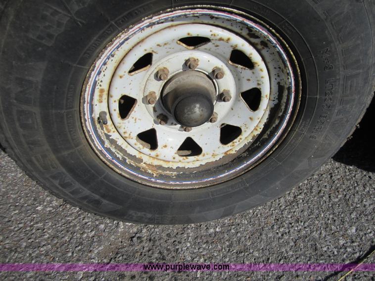 image for item A4421 1998 Elite tandem axle goose neck trailer