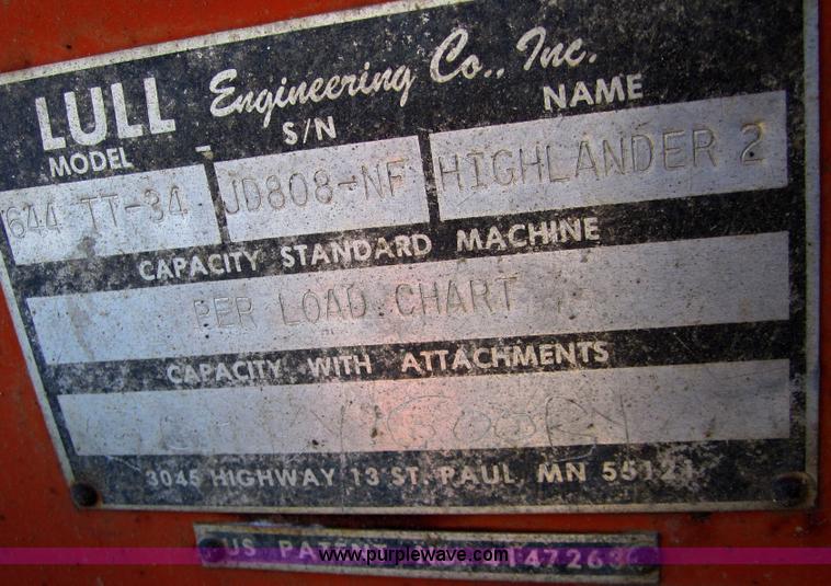 image for item A4427 Lull 644 TT-34 Highlander telehandler