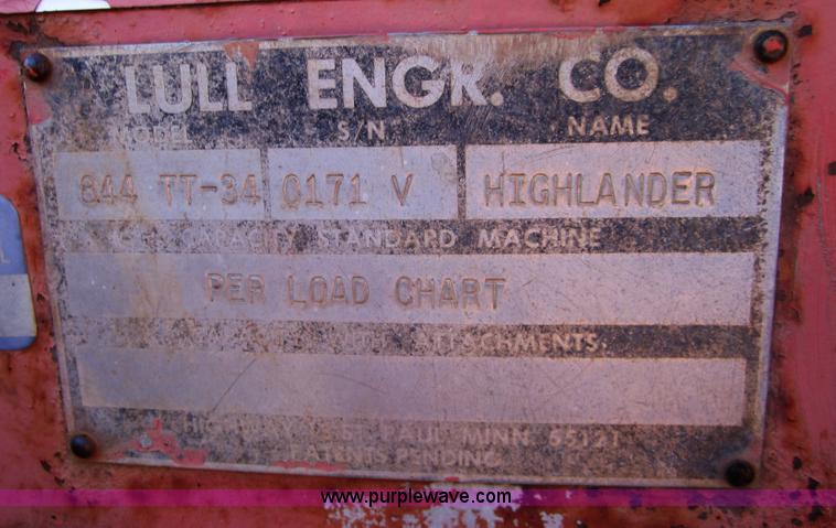 image for item A4434 Lull 844 TT-34 Highlander telehandler