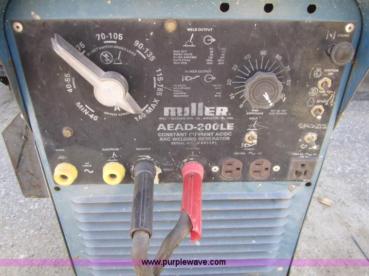 image for item A4438 Miller AEAD-200LE welder/generator