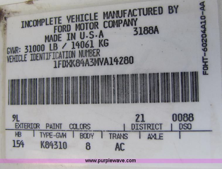 image for item A4623 1991 Ford F800 crane/digger truck