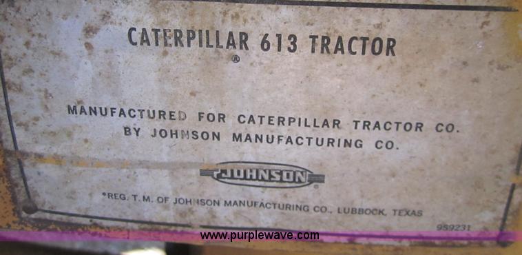 image for item B5511 Caterpillar 613B paddle scraper