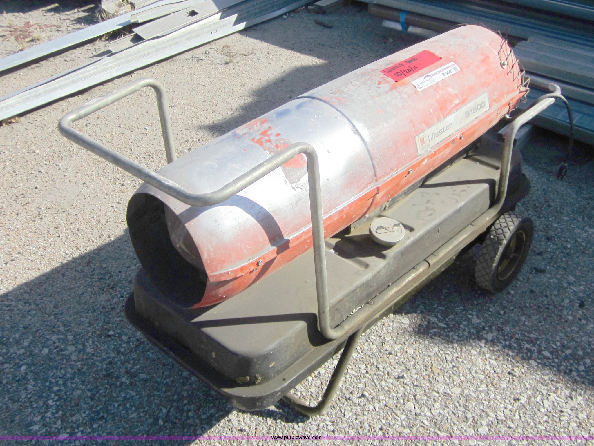 Koehring Master B1500 torpedo heater in Wichita, KS | Item B9592 sold |  Purple Wave
