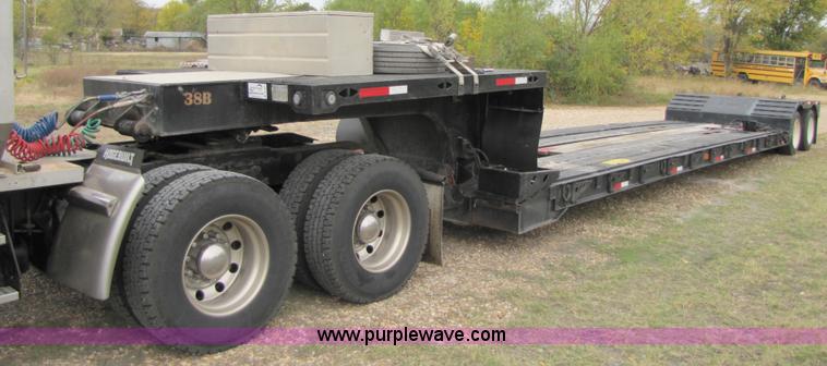 image for item B2022 1985 Hobbs 35 ton 48' extendable double drop deck trailer