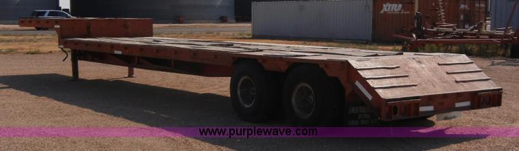 image for item B7501 1975 Transcraft drop deck trailer