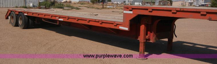 image for item B7501 1975 Transcraft drop deck trailer