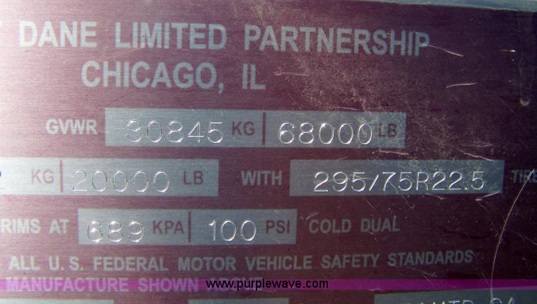 image for item D8545 2000 Great Dane 7411TS-SA 48' trailer