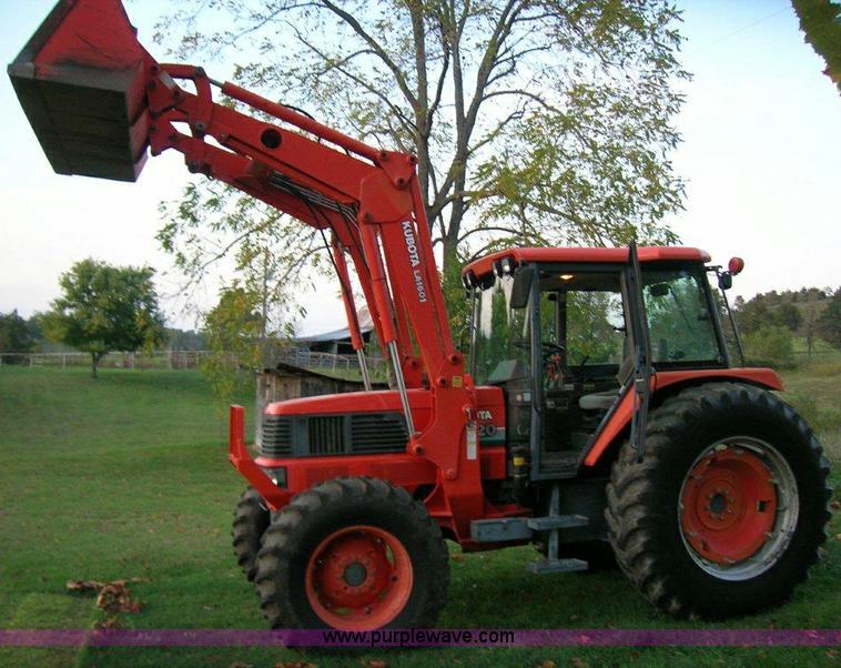 image for item A1495 2002 Kubota M120 MFWD tractor with loader