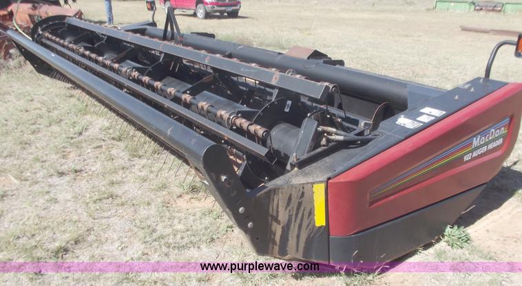 image for item A5368 2002 Mac Don 922 16' auger header