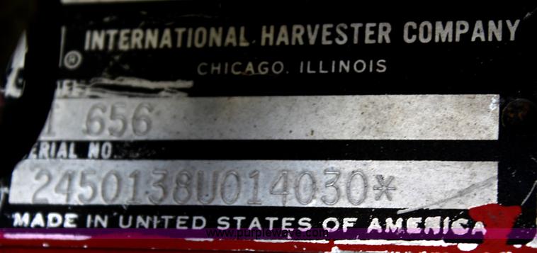 image for item A6508 1971 International 656 tractor