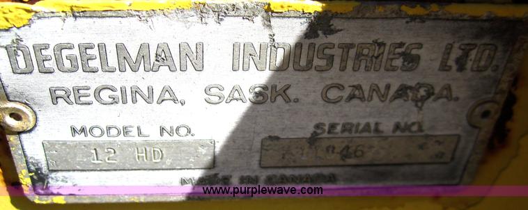 image for item B5523 Degelman 12HD 12' tractor push blade