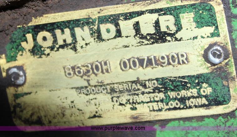 image for item B8580 1982 John Deere 8630 4WD tractor